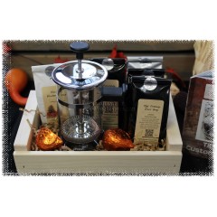 Dimbula Stainless Steel 2c Tea Press and Luxury Tea Gift Basket